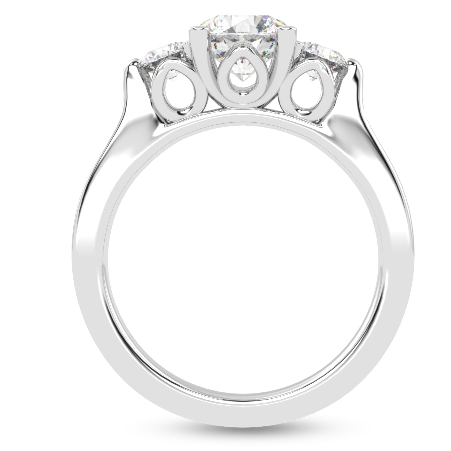 Buy 2.01Ct Three-stone Natural Diamond Ring | Solitairekart